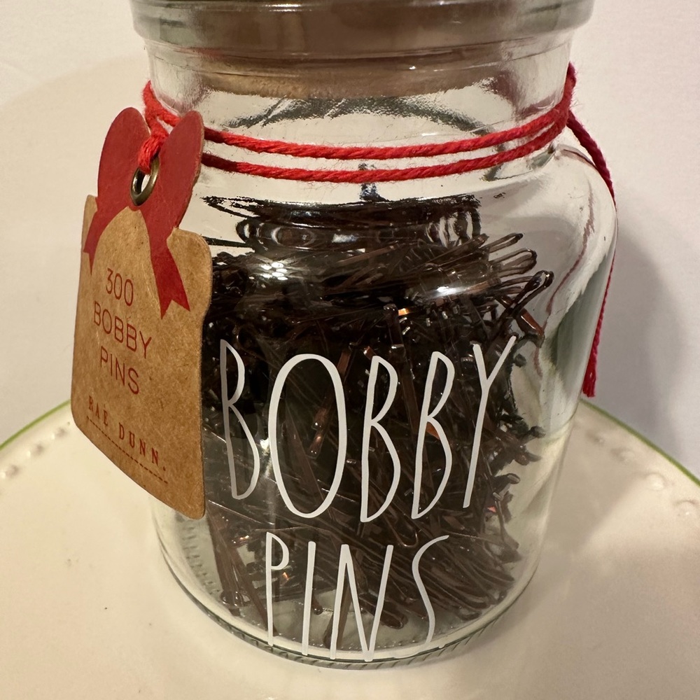 Rae Dunn Bobby Pins Holder with 300 bobby pins